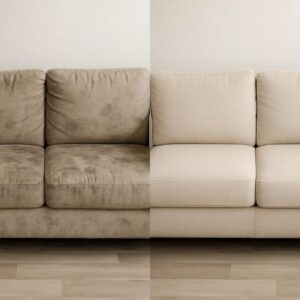 Clean Sofa in cozy living room