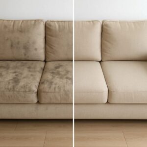 Clean Sofa in cozy living room